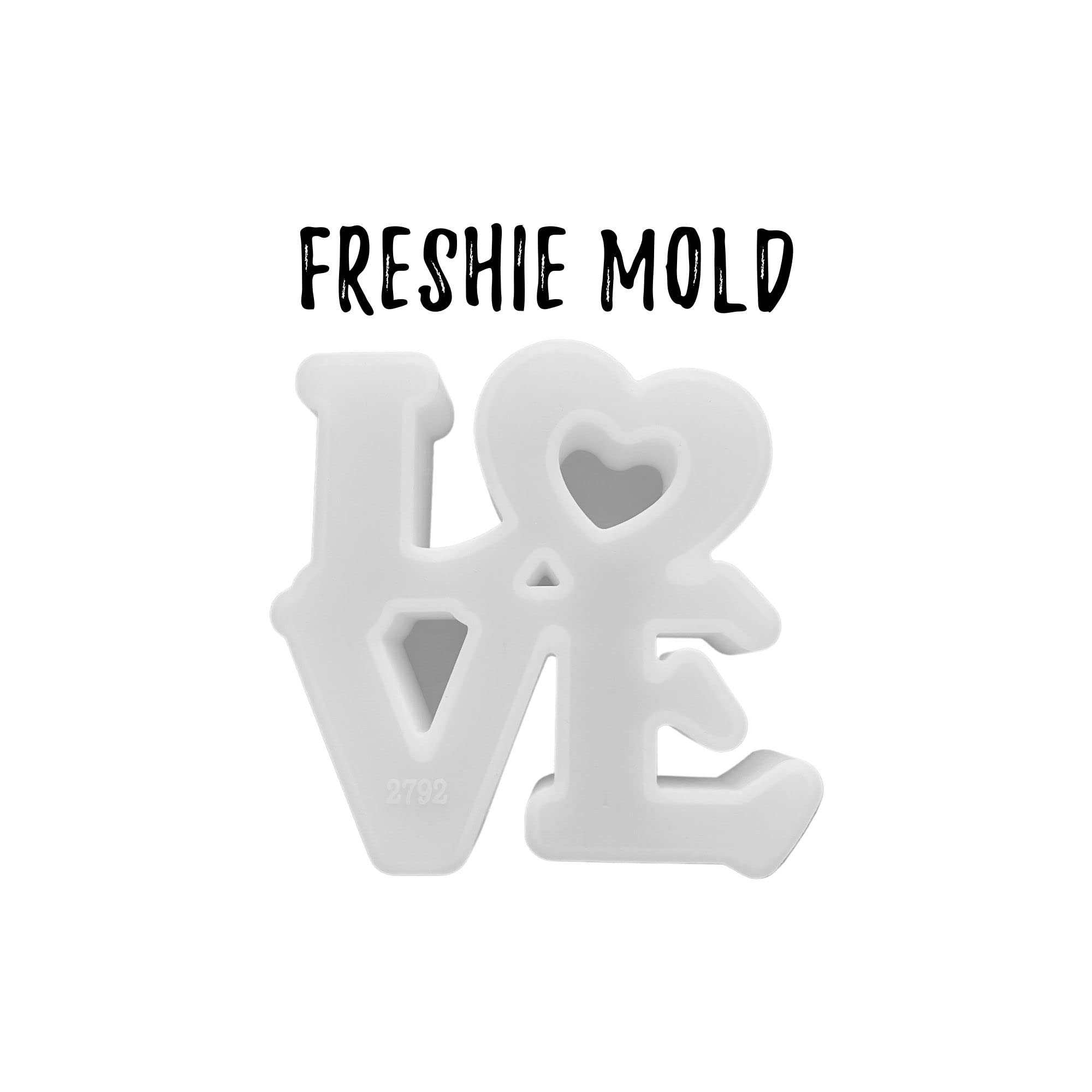 Valentine's Day Love Car Freshie Silicone Mold - 7.75x5x1