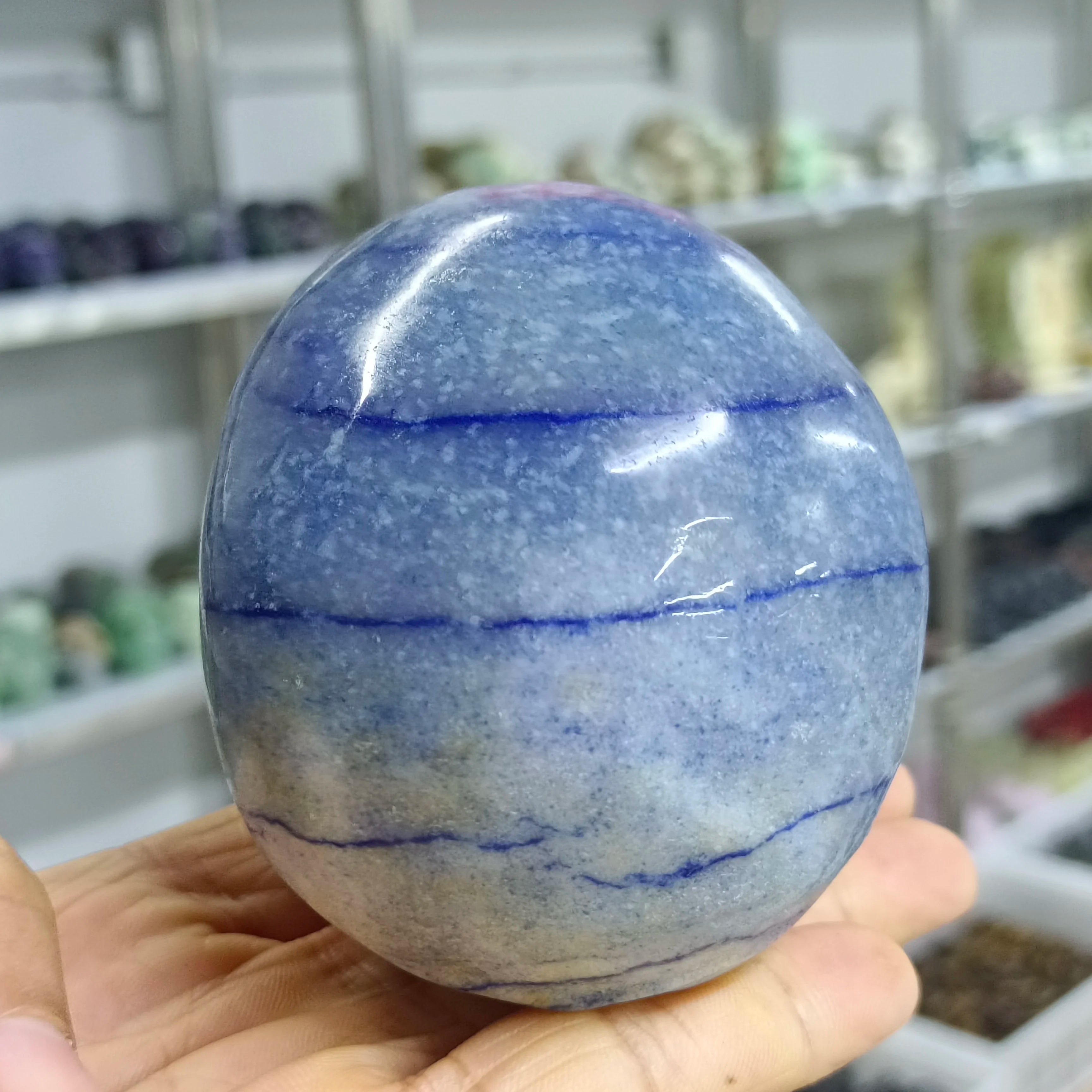 Natural Blue Aventurine Crystal Skull Carving - Healing Stone for Reiki, Energy Cleansing & Meditation - Perfect for Spiritual Practice, Home Decor & Gift Giving