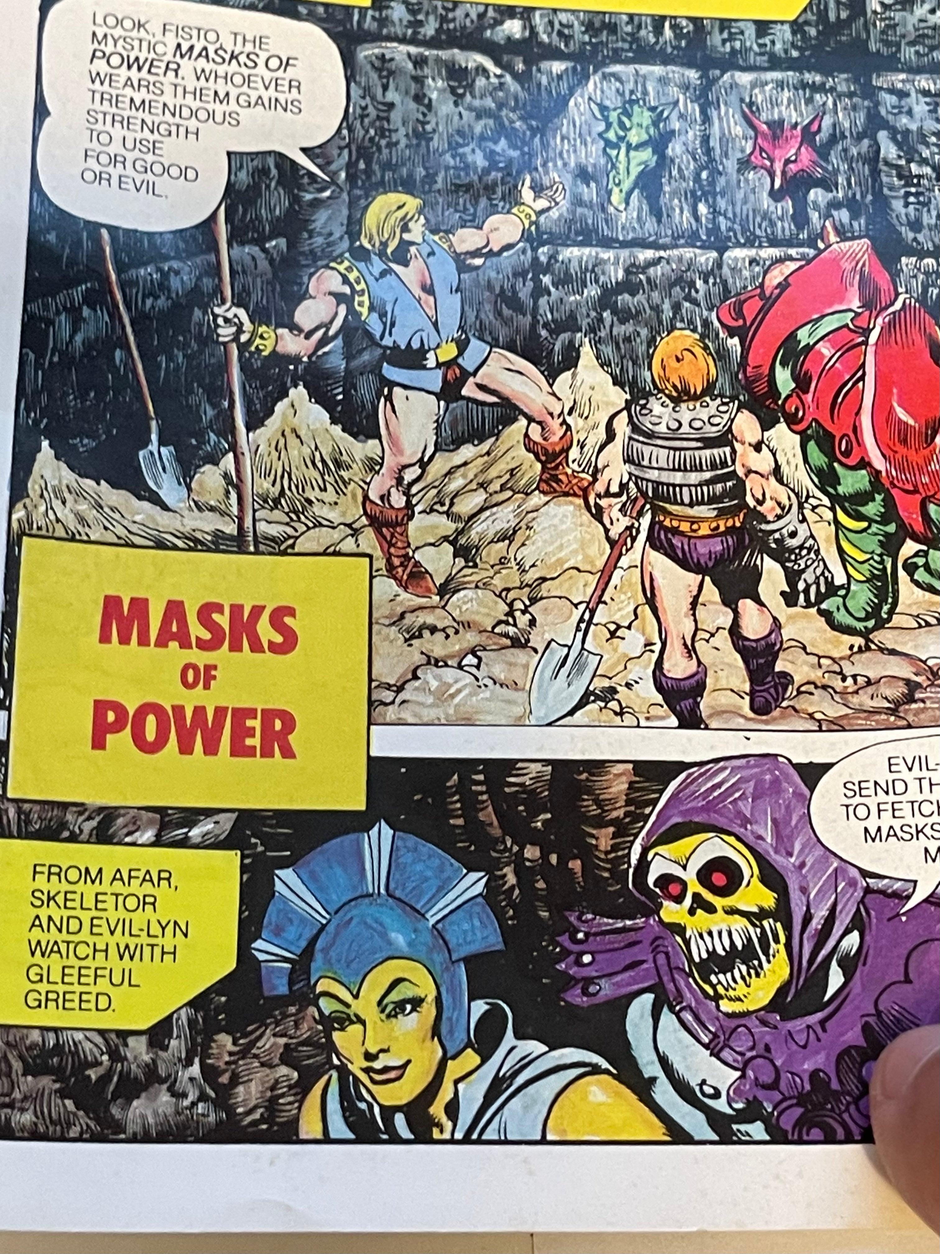Vintage Masters of the Universe Mini Comic Book - Bilingual French/English Edition (1980s) - Perfect for Collectors & Nostalgic Gift Giving