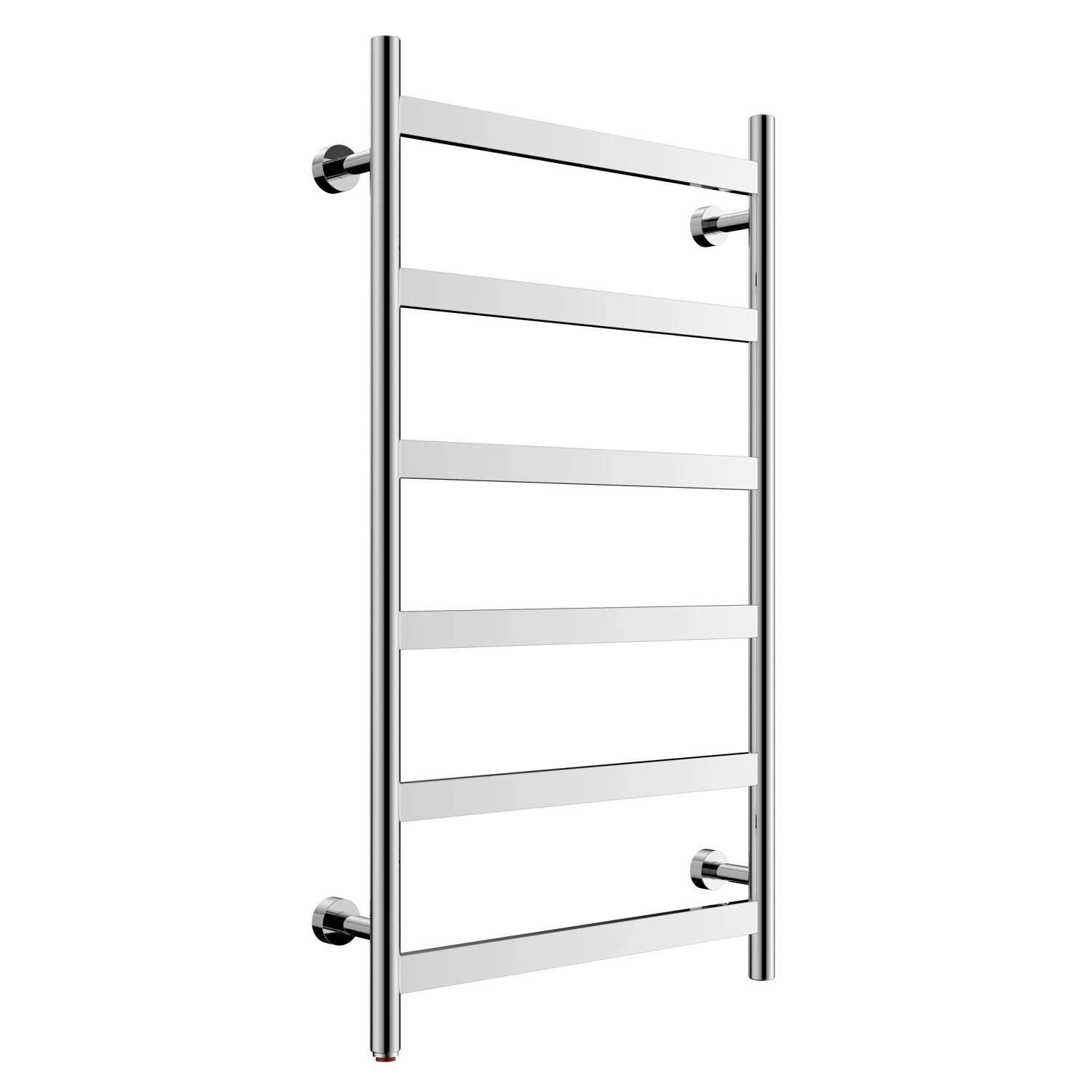 HEATGENE 6-Bar Wall-Mounted Electric Towel Warmer & Dryer - Plug-in Bathroom Heater with Mirror Polish Finish | Perfect for Spa, Bathroom & Luxury Home Use