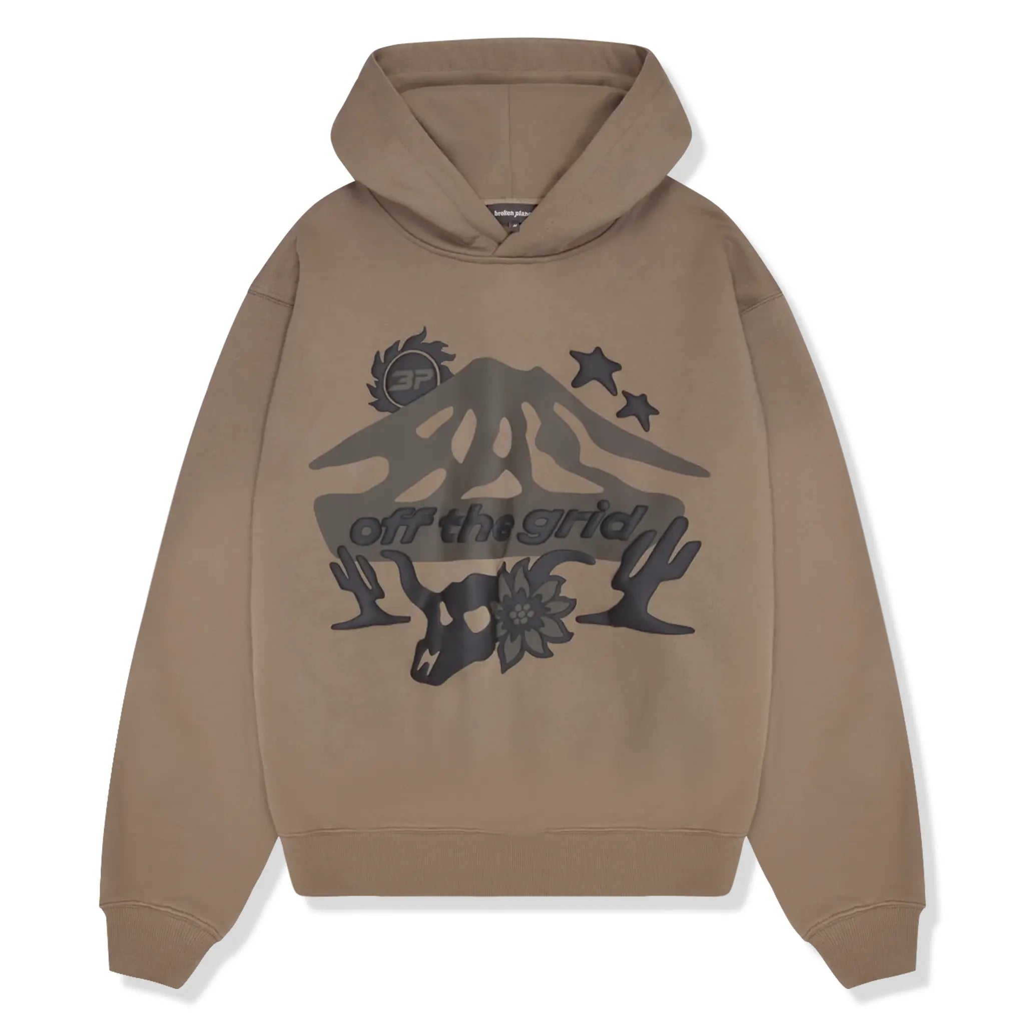Broken Planet Off The Grid Cinder Brown Hoodie - Men's Streetwear Pullover for Urban Fashion & Outdoor Adventures