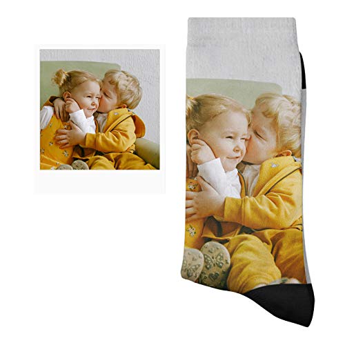 Custom Photo Socks - Personalized Socks with Your Pictures | Unique Novelty Gift for Couples, Family & Friends | Perfect for Birthdays, Anniversaries & Special Occasions