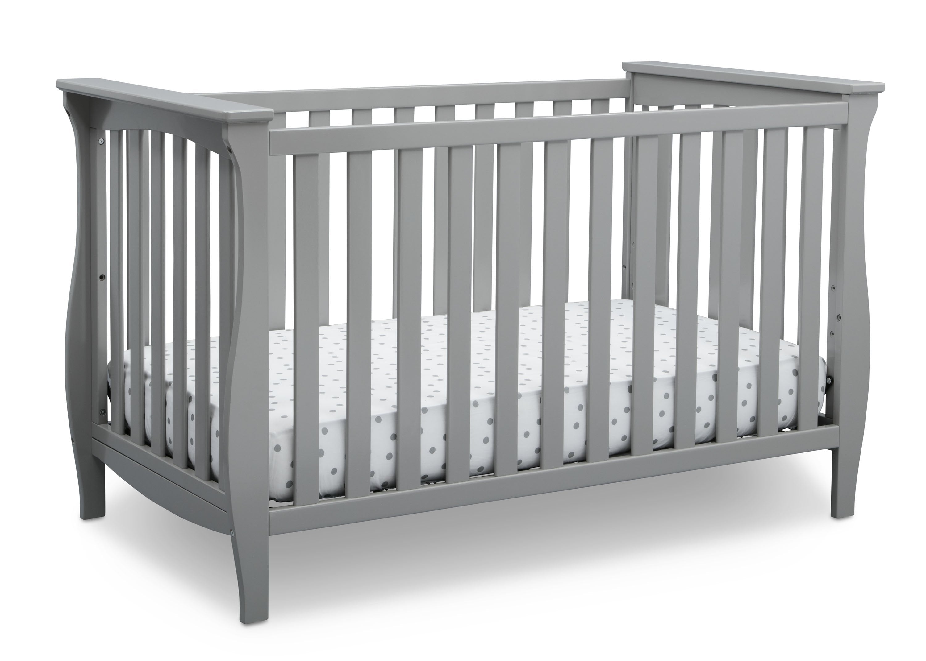 Lancaster 3-in-1 Convertible Baby Crib - White Nursery Furniture for Newborn to Toddler | Perfect for Modern Nurseries & Daycare Centers