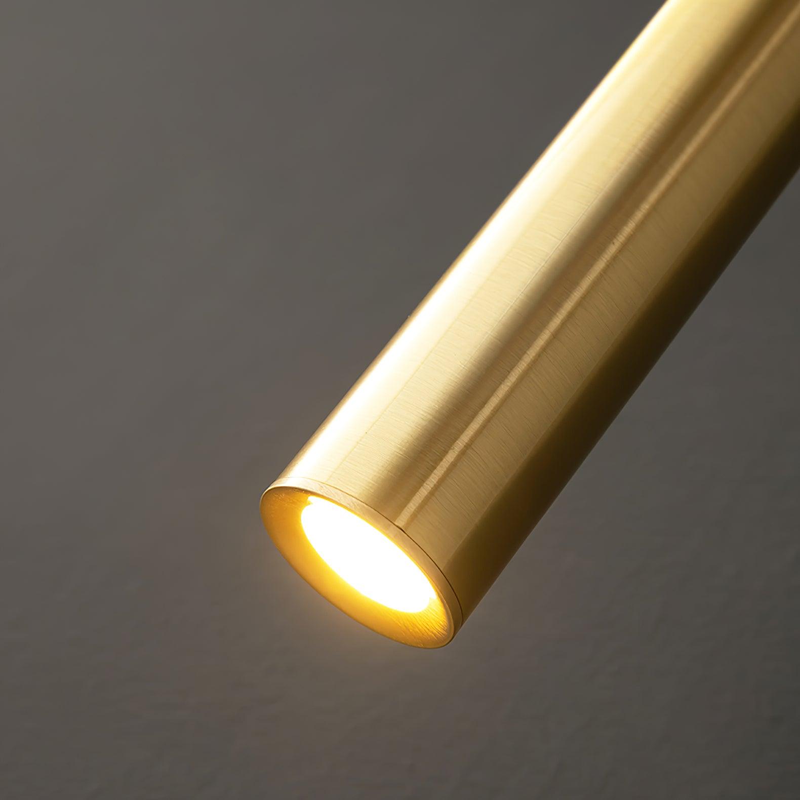 Brass Line Wall Light - Modern Minimalist Sconce for Living Room, Bedroom, and Hallway Lighting | Dimmable LED Fixture