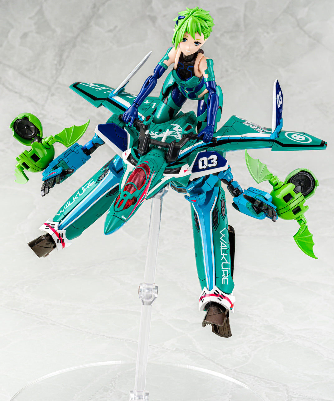 Aoshima Macross Delta VFG Variable Fighter Girls VF-31A Kairos Reina Prowler 1/72 Scale Model Kit - Anime Collectible for Display & Gundam Fans