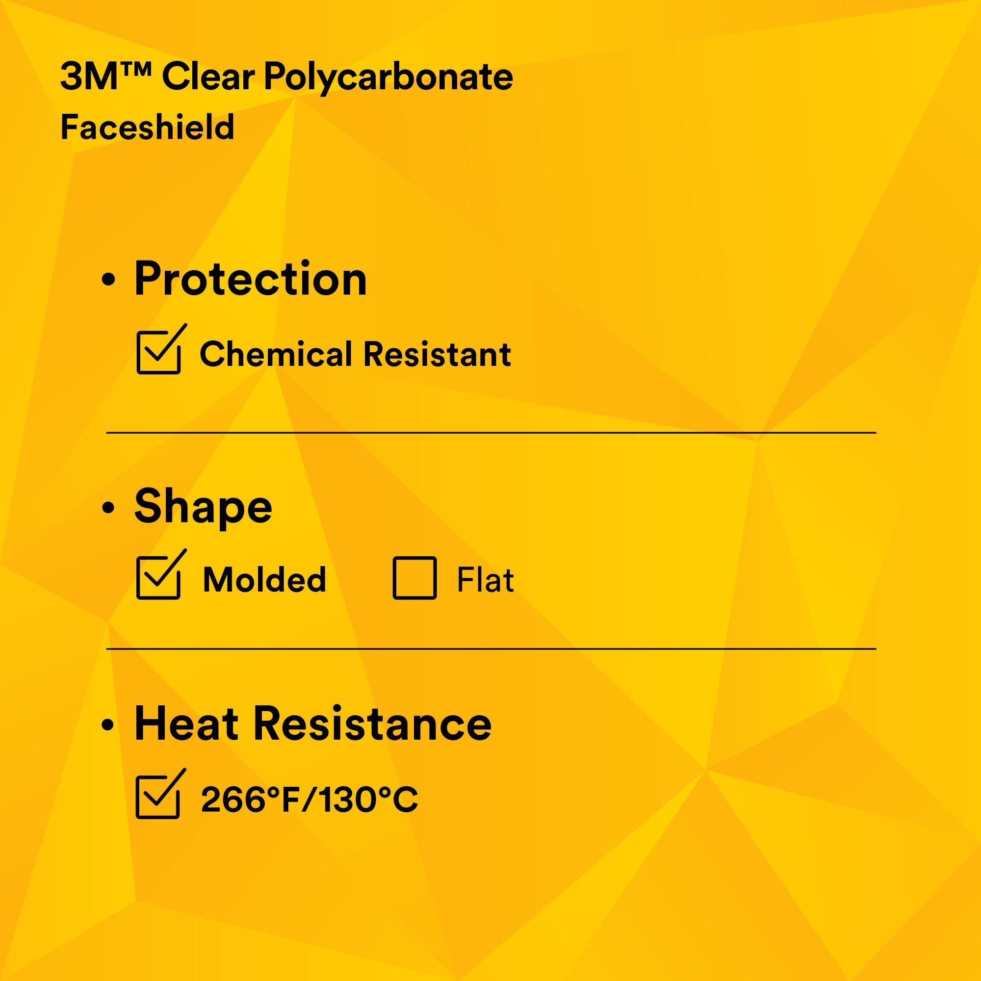 3M Clear Polycarbonate Faceshield WP96 (82701-00000) - Molded Safety Face Shield for Construction, Woodworking & Industrial Use - Impact Resistant Eye Protection for Workers