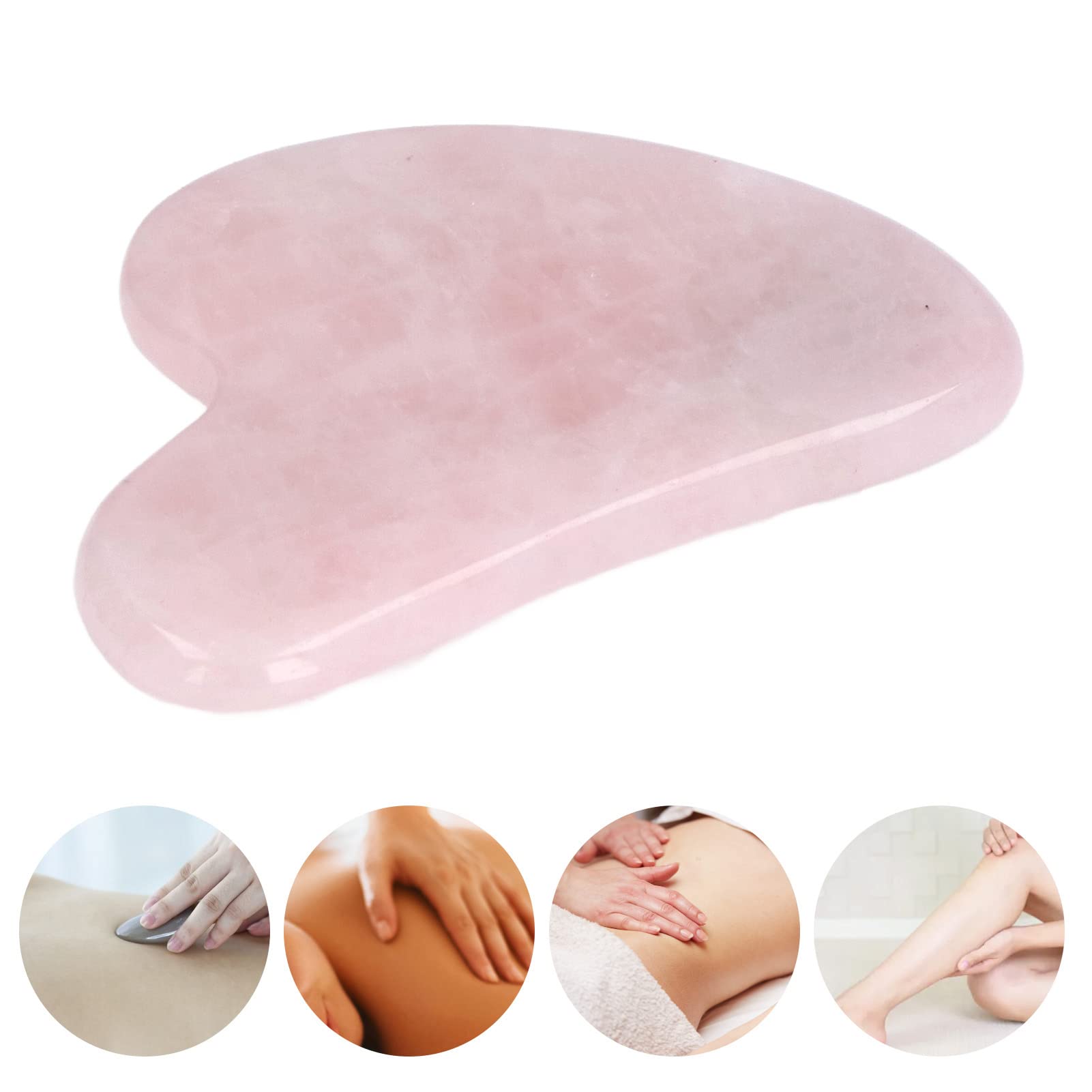 Premium Gua Sha Board for Face - Natural Jade Stone Facial Massage Tool for Glowing Skin, Fine Workmanship & Portable Design - Perfect for Home Spa, Self-Care Routine & Relaxation Therapy