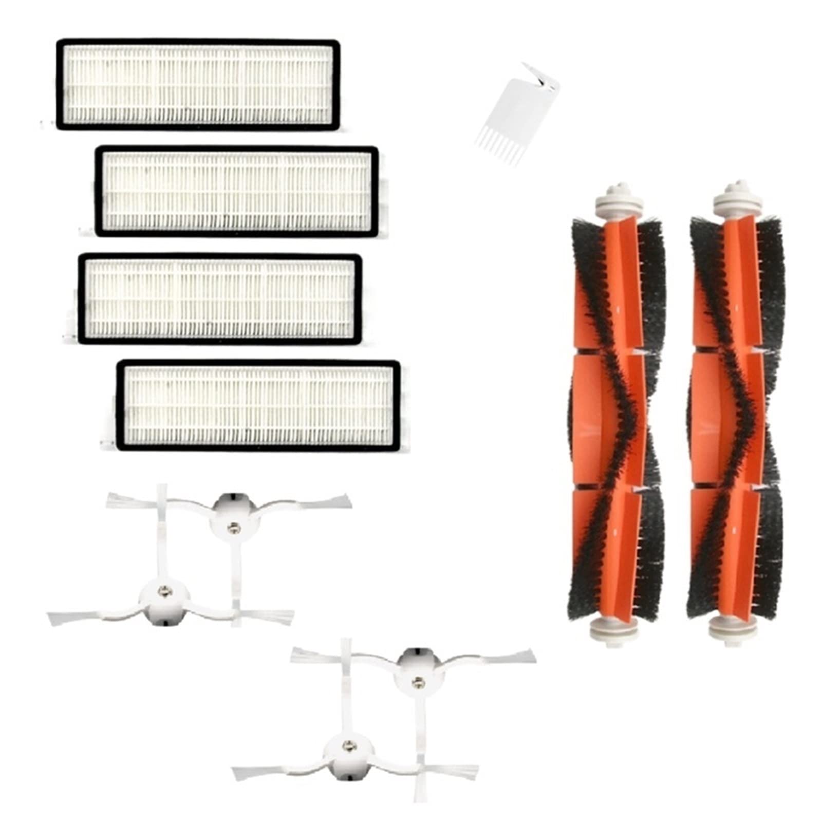 Roborock S1 S2 S50 Vacuum Parts - HEPA Filter & Brushes for Home Cleaning