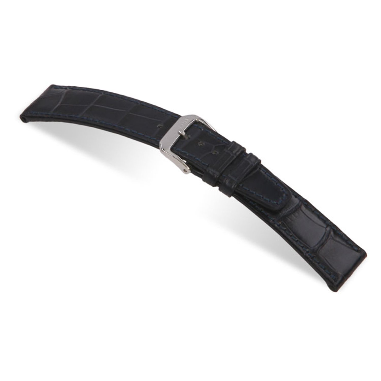 RIOS1931 Spitfire Genuine Alligator Leather Watch Band for IWC Watches 114x74mm - Premium Replacement Strap for IWC Pilot & Luxury Timepieces