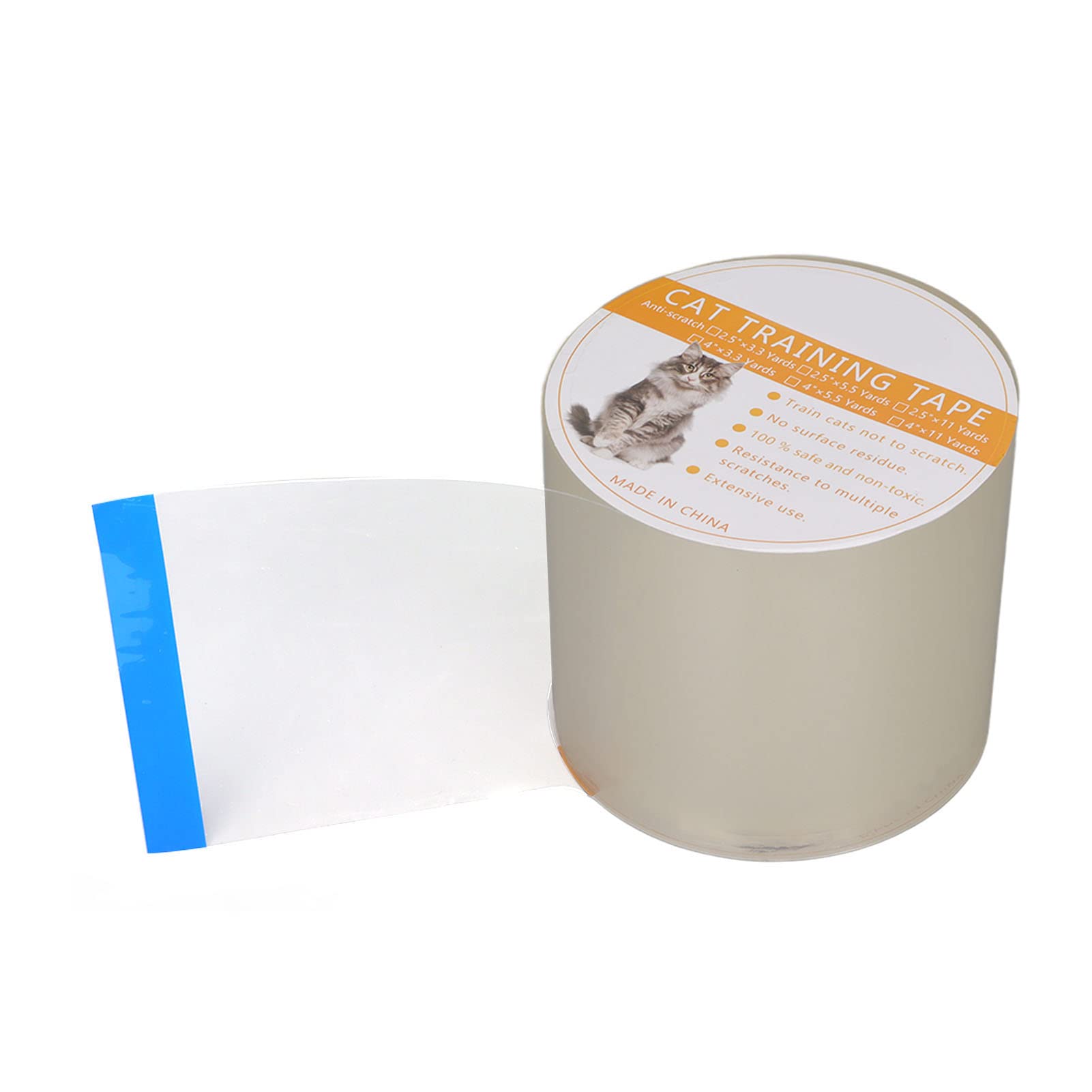 Shanrya 4-Inch Wide Pet Sofa Protection Tape - Hypoallergenic Cat Scratch Deterrent for Furniture & Couch Training | Perfect for Pet Owners to Protect Leather, Fabric & Wooden Furniture from Scratches