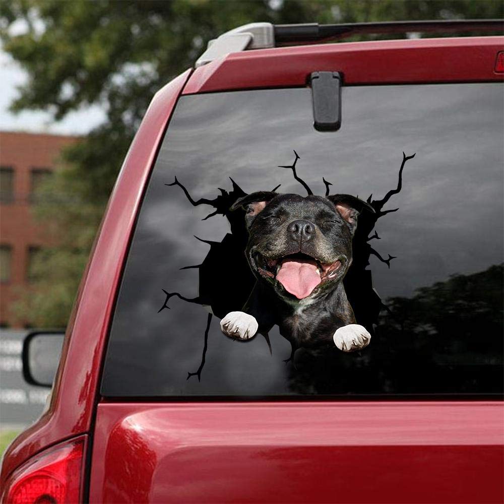 American Pit Bull Terrier Car Decals - Pack of 2 Dog Stickers for Windows & Walls (12