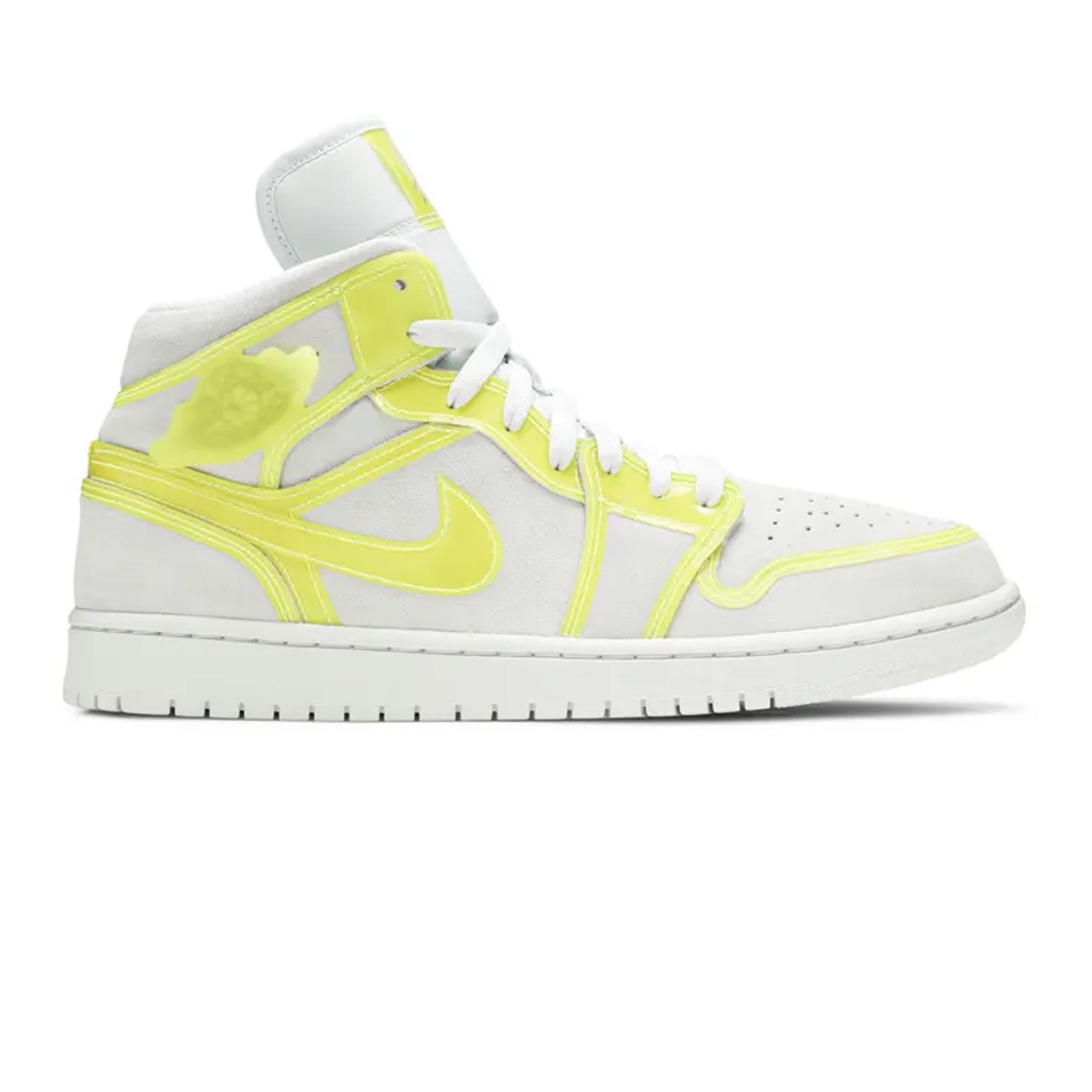 Air Jordan 1 Mid LX 'Off White Opti Yellow' Women's Basketball Shoes - Retro Sneakers for Streetwear & Casual Fashion | Perfect for Urban Style, Gym & Everyday Wear