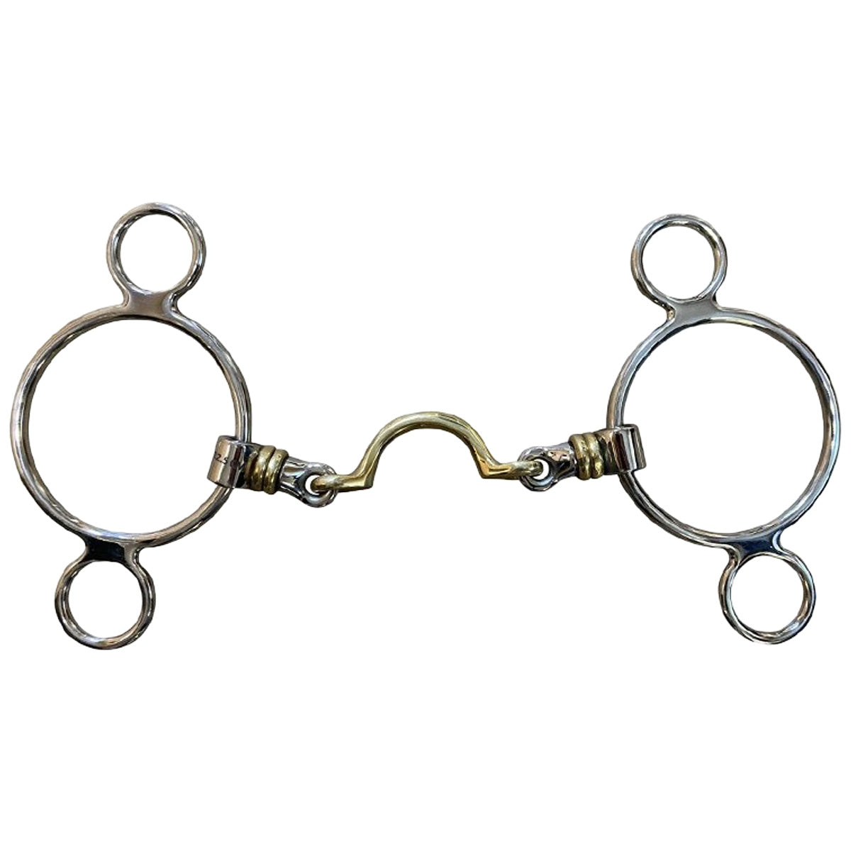 Jump'in 3 Ring High Port French Link Bit - Durable Horse Training Bit for Dressage & Jumping - Perfect for English Riding & Show Jumping Competitions