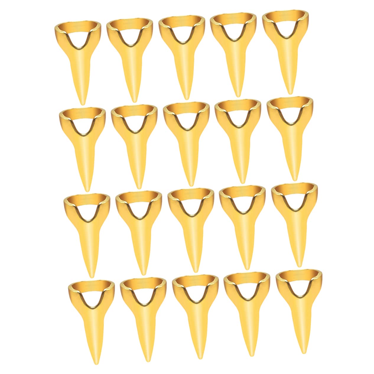 Minkissy 20PCS Nail Art & Hair Styling Rings - Women's Fashion Jewelry, Braiding Tools for Halloween Cosplay, DIY Hair Accessories - Perfect for Parties, Weddings, and Creative Hairstyling