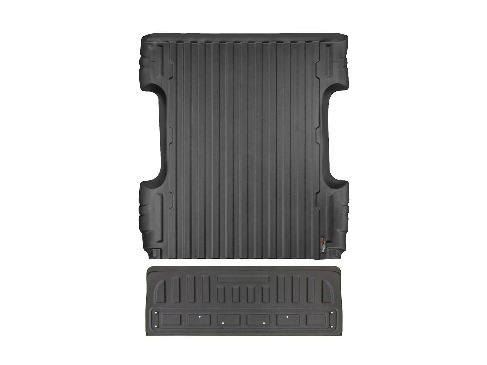 WeatherTech TechLiner Truck Bed Liner Set for Chevy Silverado 1500 & GMC Sierra 1500 - Complete Protection (Bed Liner + Tailgate Liner) | Black (36905-3TG07) | Perfect for Hauling, Construction & Outdoor Adventures