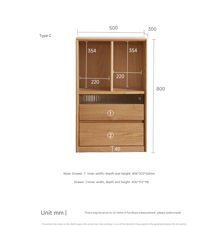 Modern Oak Solid Wood Bookcase - Stylish and Durable Bookshelf for Home Office, Living Room, or Library Storage