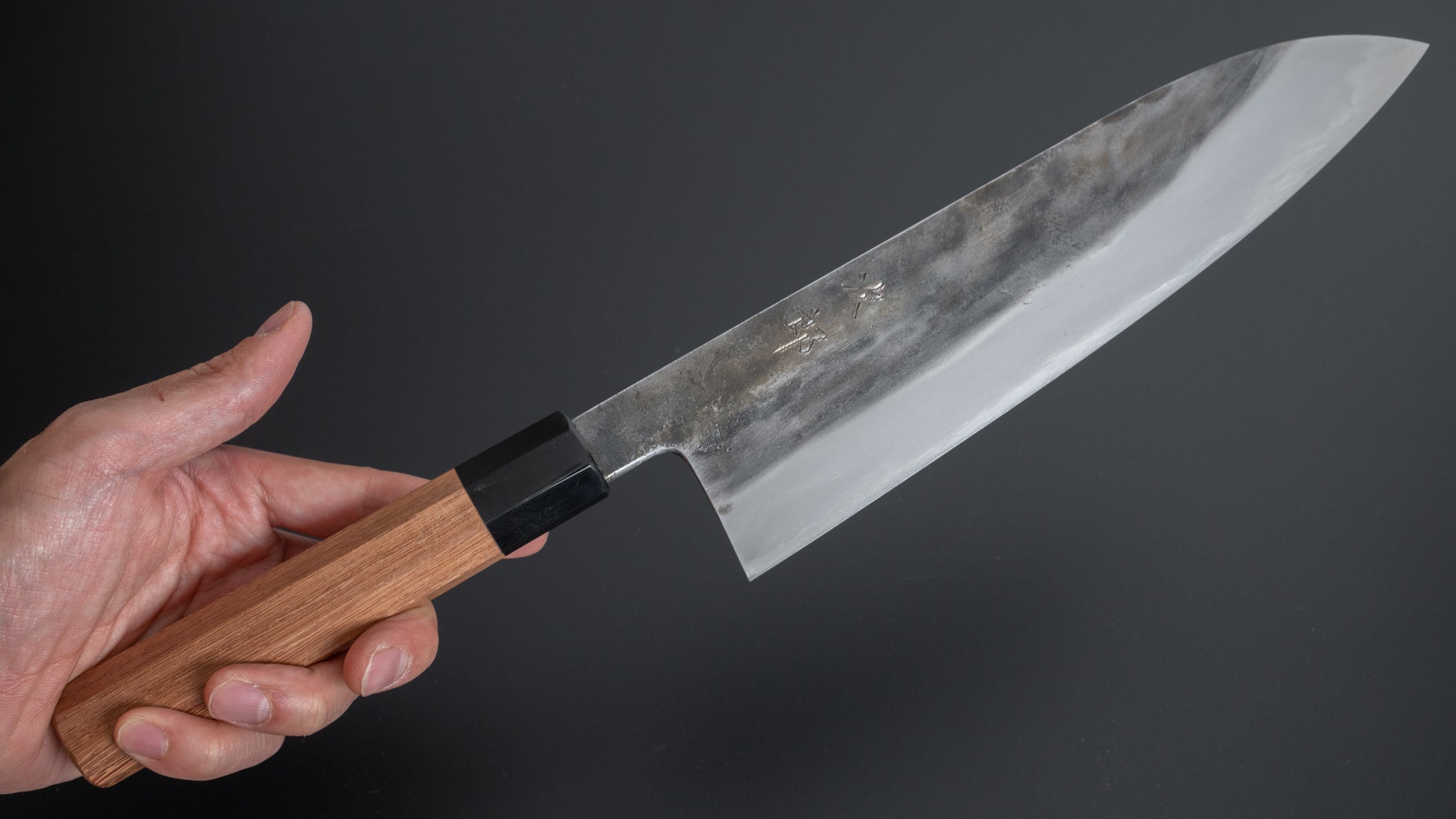 Jiro Tsuchime Wa Gyuto 225mm Japanese Chef Knife with Taihei Tagayasan Handle - Premium Kitchen Knife for Professional Chefs & Home Cooking
