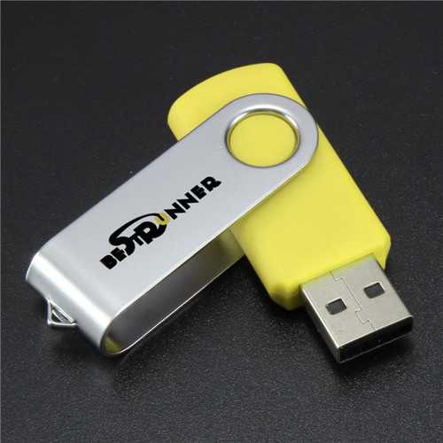 Bestrunner 128MB Foldable USB 2.0 Flash Drive - Portable Thumb Drive Pen Drive with Keychain - Perfect for School, Office & Data Storage