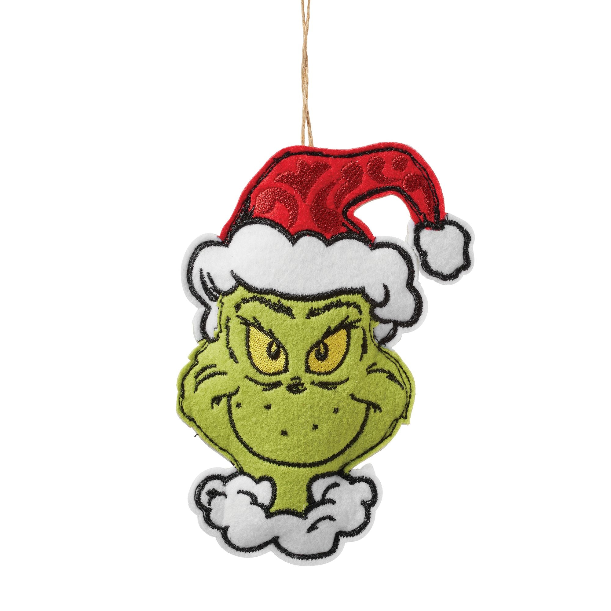 Grinch Naughty/Nice Felt Christmas Ornament - Festive Holiday Decor for Tree, Gift, and Home Decoration