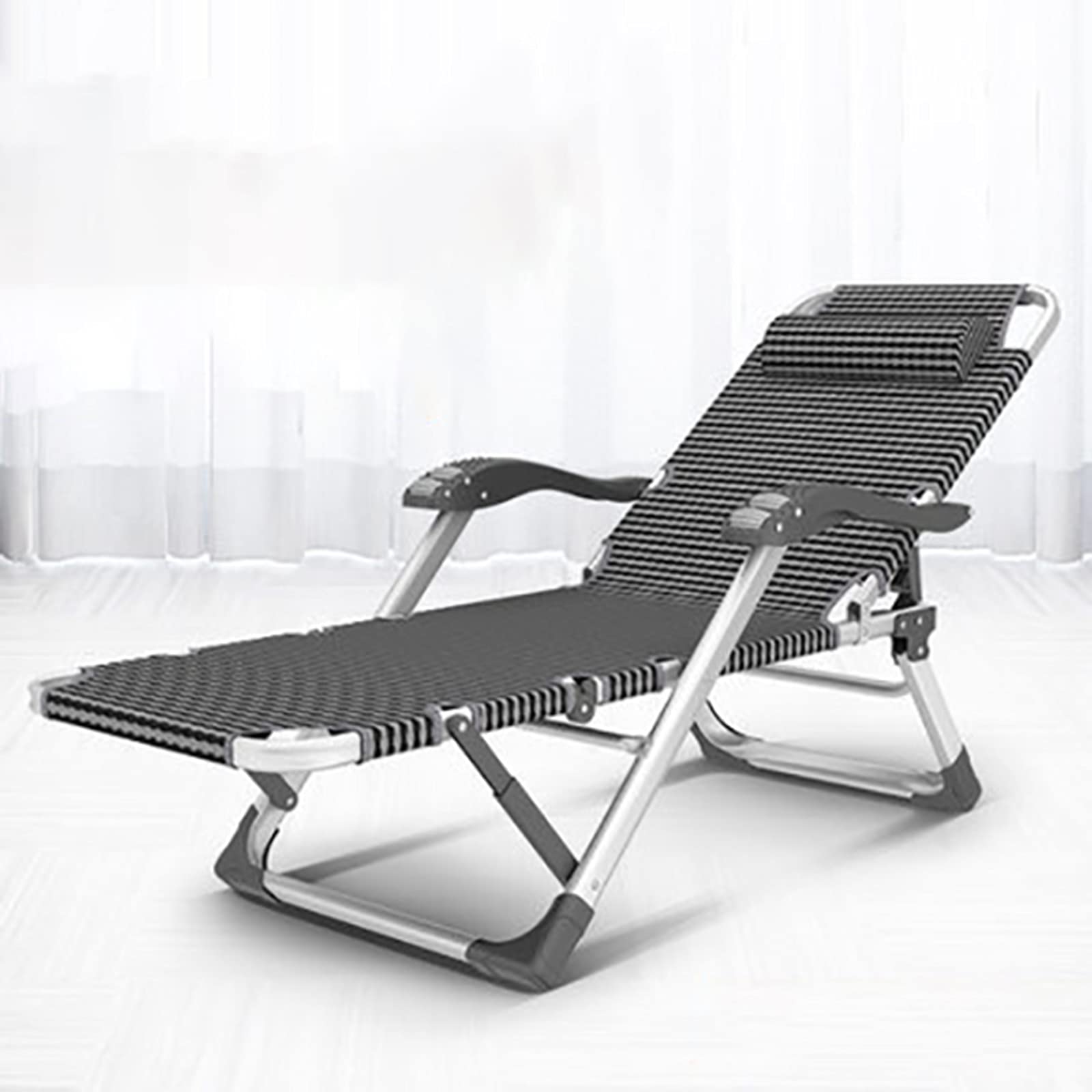 **DYCLE Zero Gravity Recliner Chair - Adjustable Folding Sun Lounger with Headrest & Cushion, Aluminum Alloy Frame & Durable Polyester Fabric for Patio, Poolside, Garden, or Indoor Relaxation**