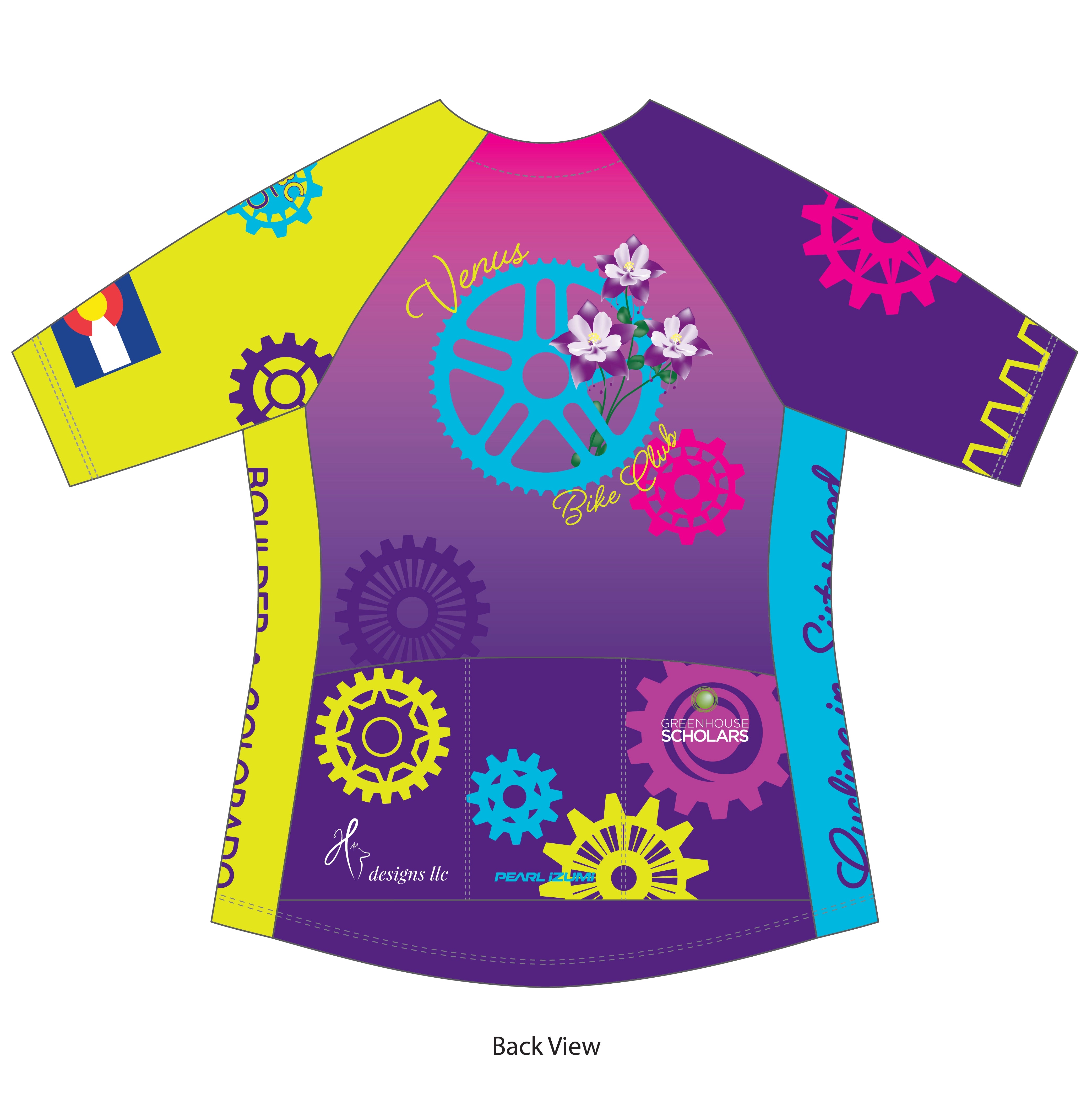Women's Cycling Jersey - Attack Air Performance Bike Shirt for Road & Mountain Biking | Venus Bike Club 25 | Perfect for Training, Racing & Outdoor Cycling Adventures
