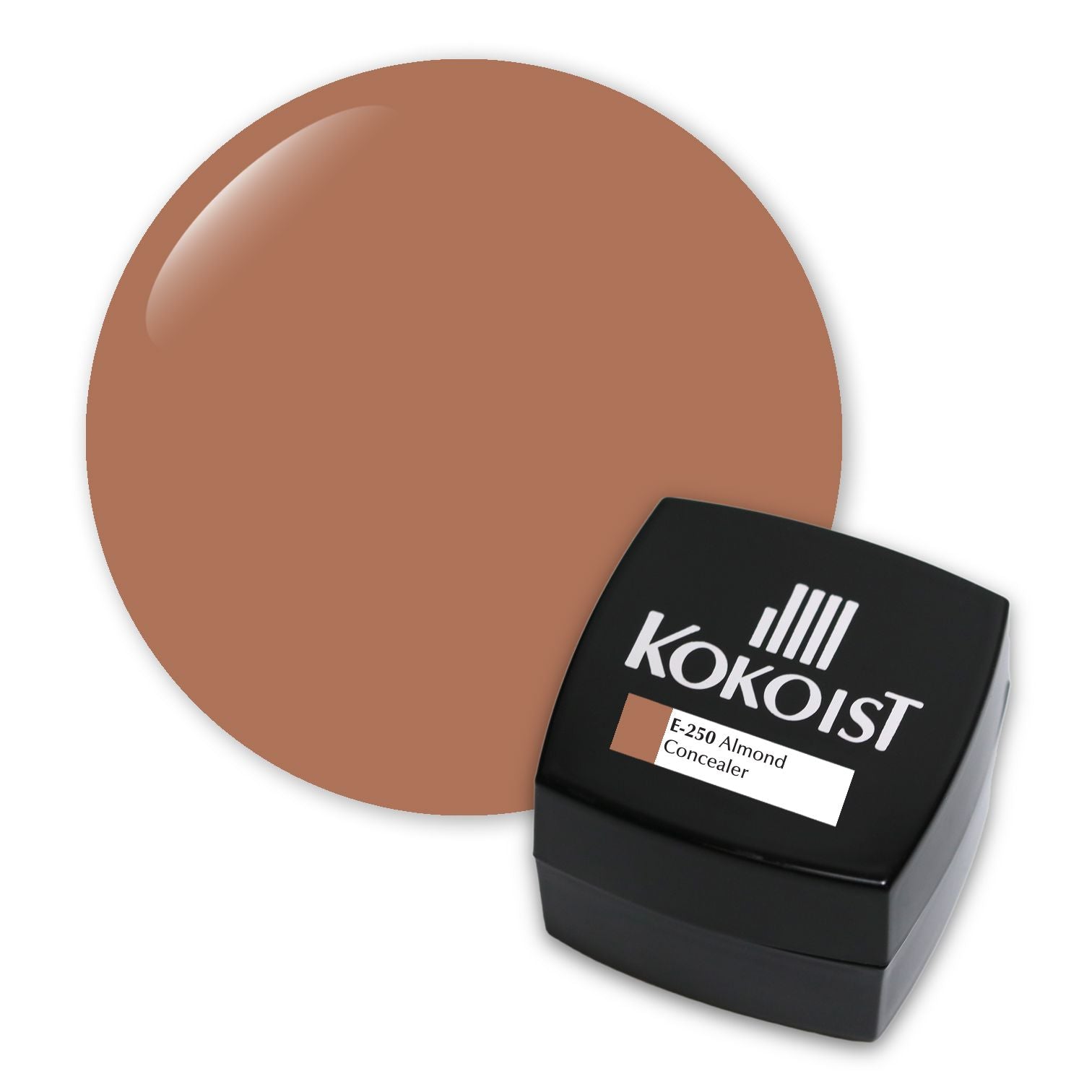 Kokoist E 250 Almond Concealer - Long Lasting Full Coverage Makeup for Dark Circles & Blemishes - Perfect for Everyday Wear & Professional Makeup Artists