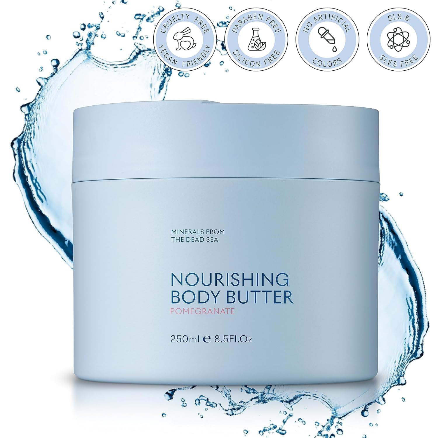 SEACRET Body Butter - Ultra Hydrating Moisturizer Cream with Shea Butter, Cocoa Butter, Vitamins E & C | Dead Sea Minerals | Scented Body Lotion 8.5 FL OZ for Dry Skin Care - Perfect for Daily Hydration & Post-Shower Nourishment