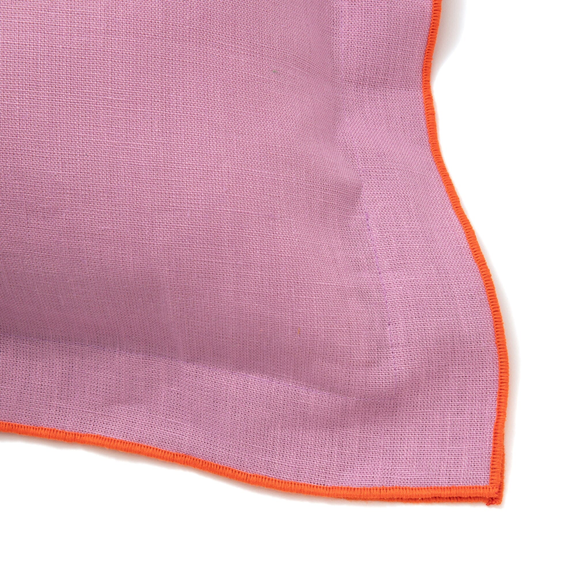 Premium Linen Flange Cushion Cover 18x18 Inches - Soft Purple Decorative Pillow Case for Sofa, Bed & Home Decor