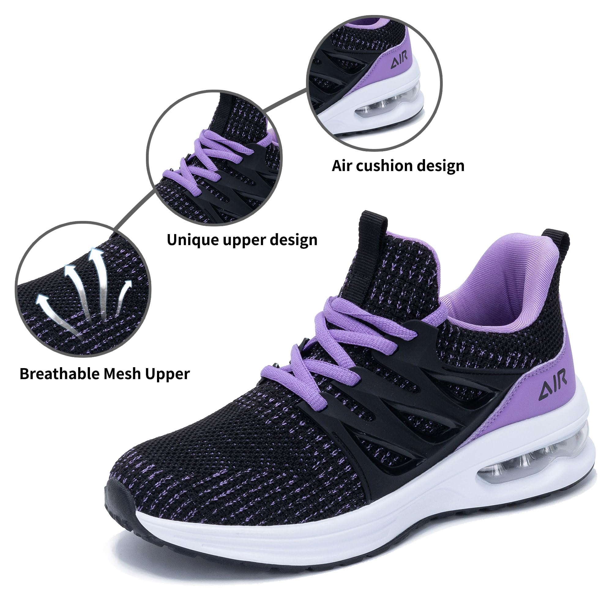 RomenSi Women's Air Athletic Running Sneakers - Lightweight Breathable Gym Walking Tennis Shoes for Women (US 5.5-11) | Perfect for Jogging, Workouts & Casual Wear