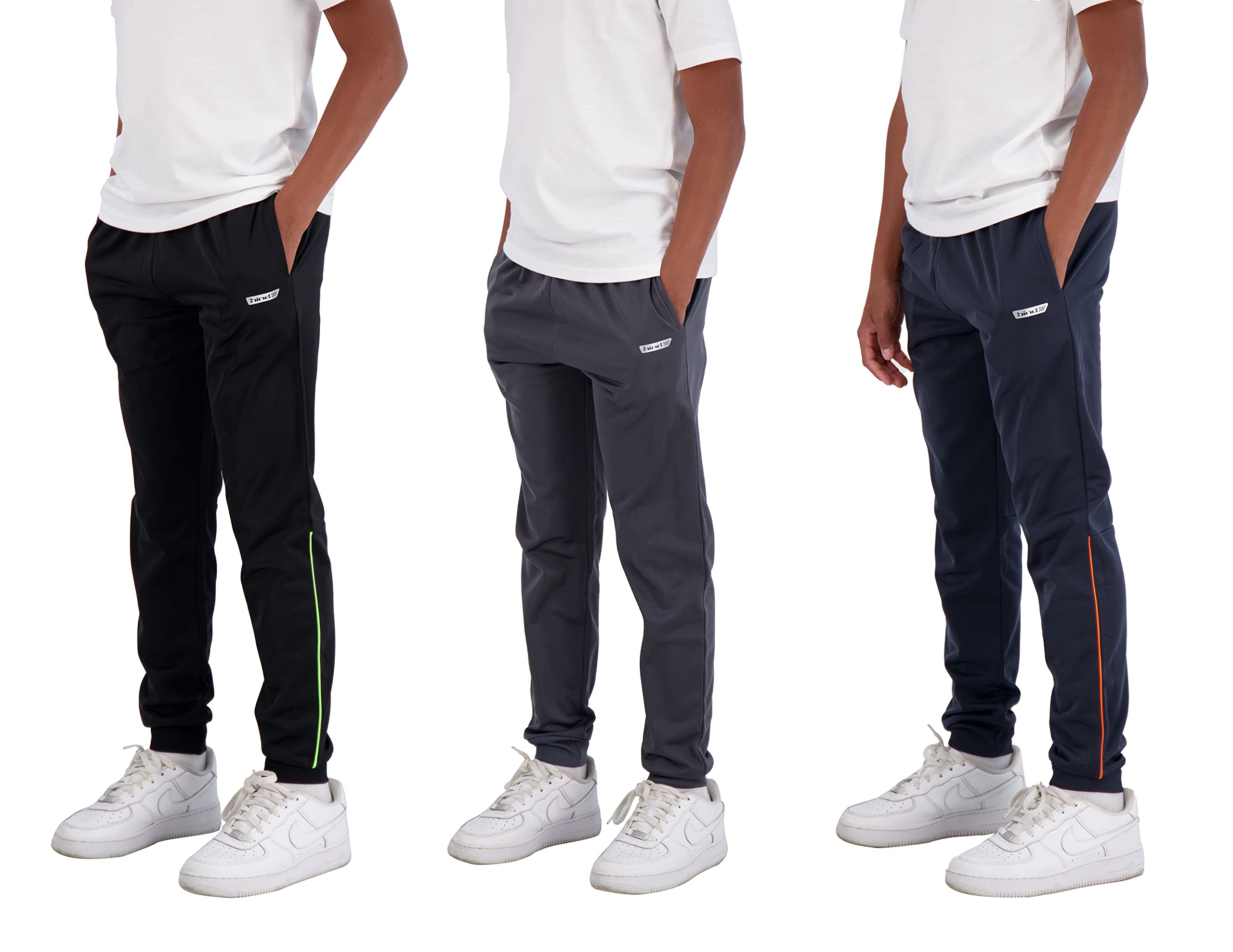 Hind Boys Sweatpants 3 Pack - Soft Fleece & Tricot Jogger Pants for Boys, Comfortable Athletic Pants for School, Sports, and Casual Wear