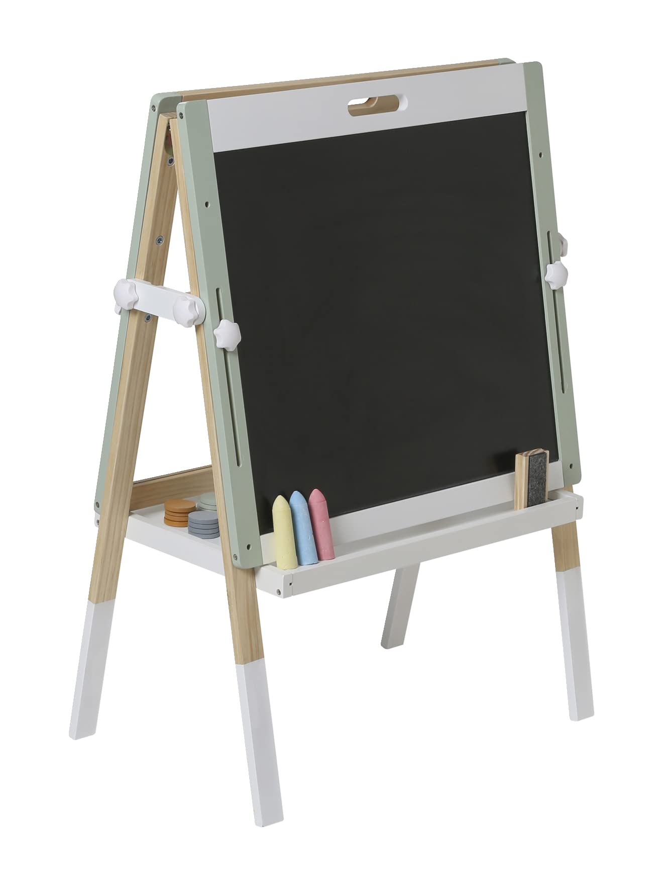 VERTBAUDET 4-in-1 Wooden Activity Board - Multifunctional Montessori Learning Toy for Toddlers | Perfect for Early Childhood Education & Sensory Play at Home
