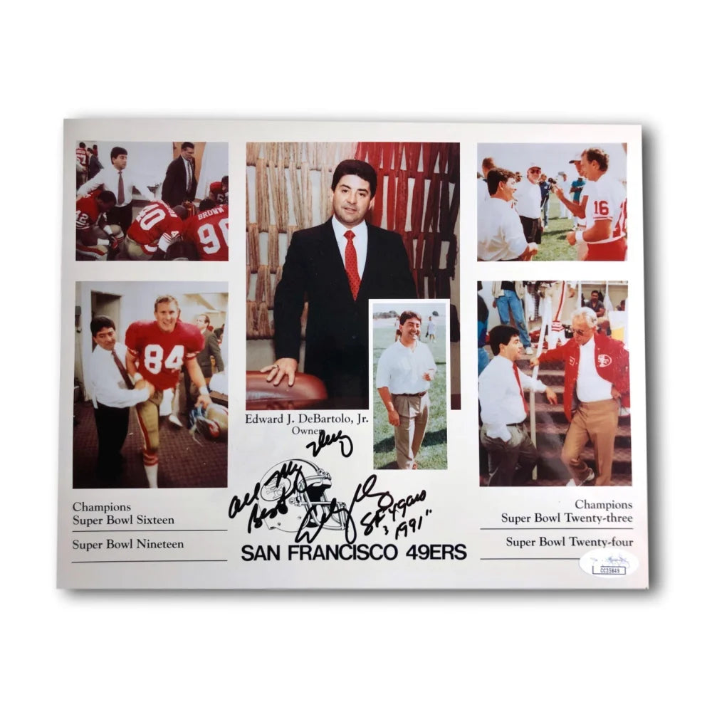 Eddie DeBartolo Signed 8x10 Photo with COA & JSA Autograph - Edward J. DeBartolo Jr. San Francisco 49ers Memorabilia - Perfect for NFL Fans, Sports Collectors, and Man Cave Decor