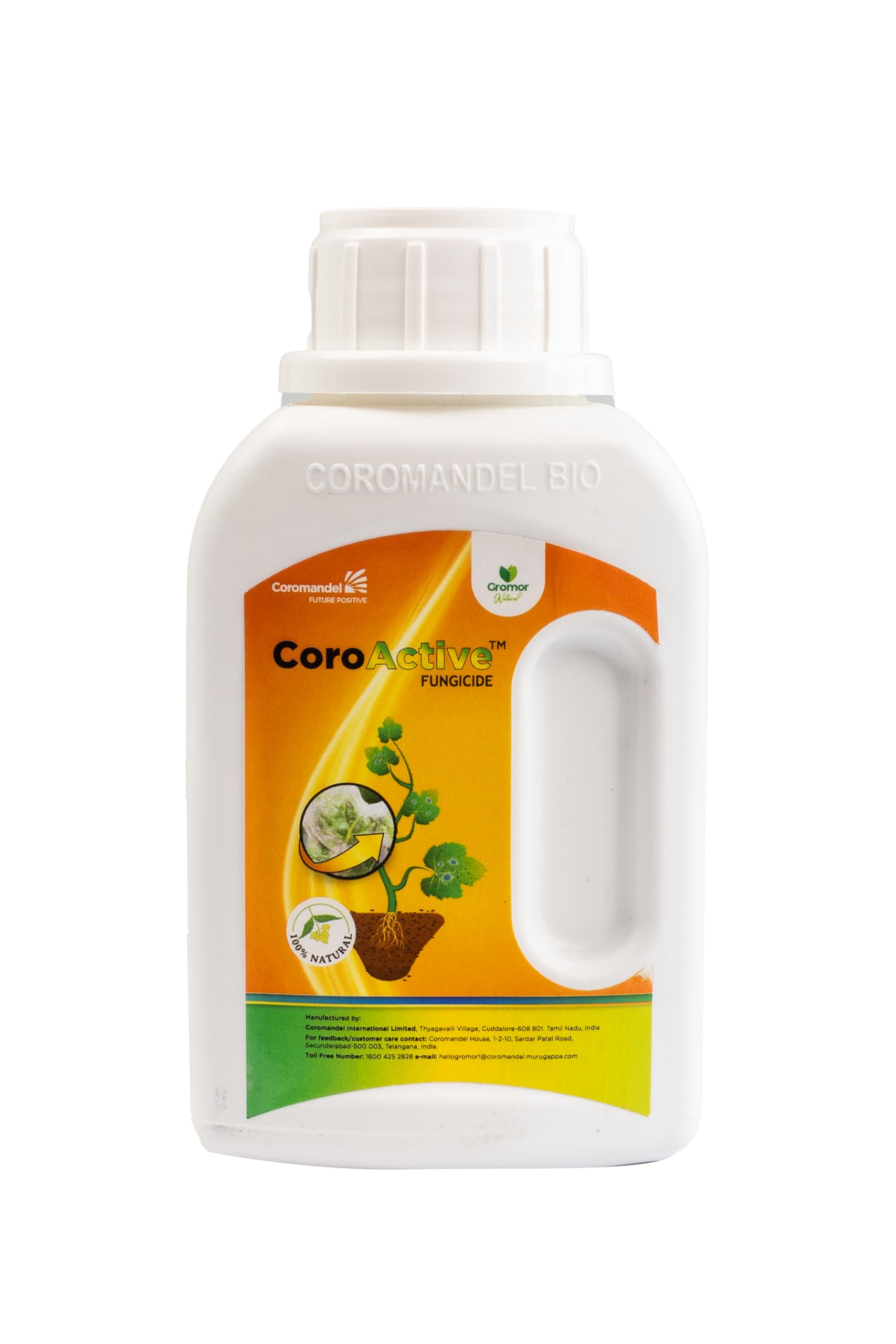 Organic Neem Oil Fungicide for Plants (300ppm) | Azadirachtin 0.03% EC Formula | Indoor & Outdoor Plant Protection | Natural Fungicide Treatment for Powdery Mildew, Black Spot & Rust | Gromor Natural 250ml | Safe for Vegetables, Flowers & Houseplants