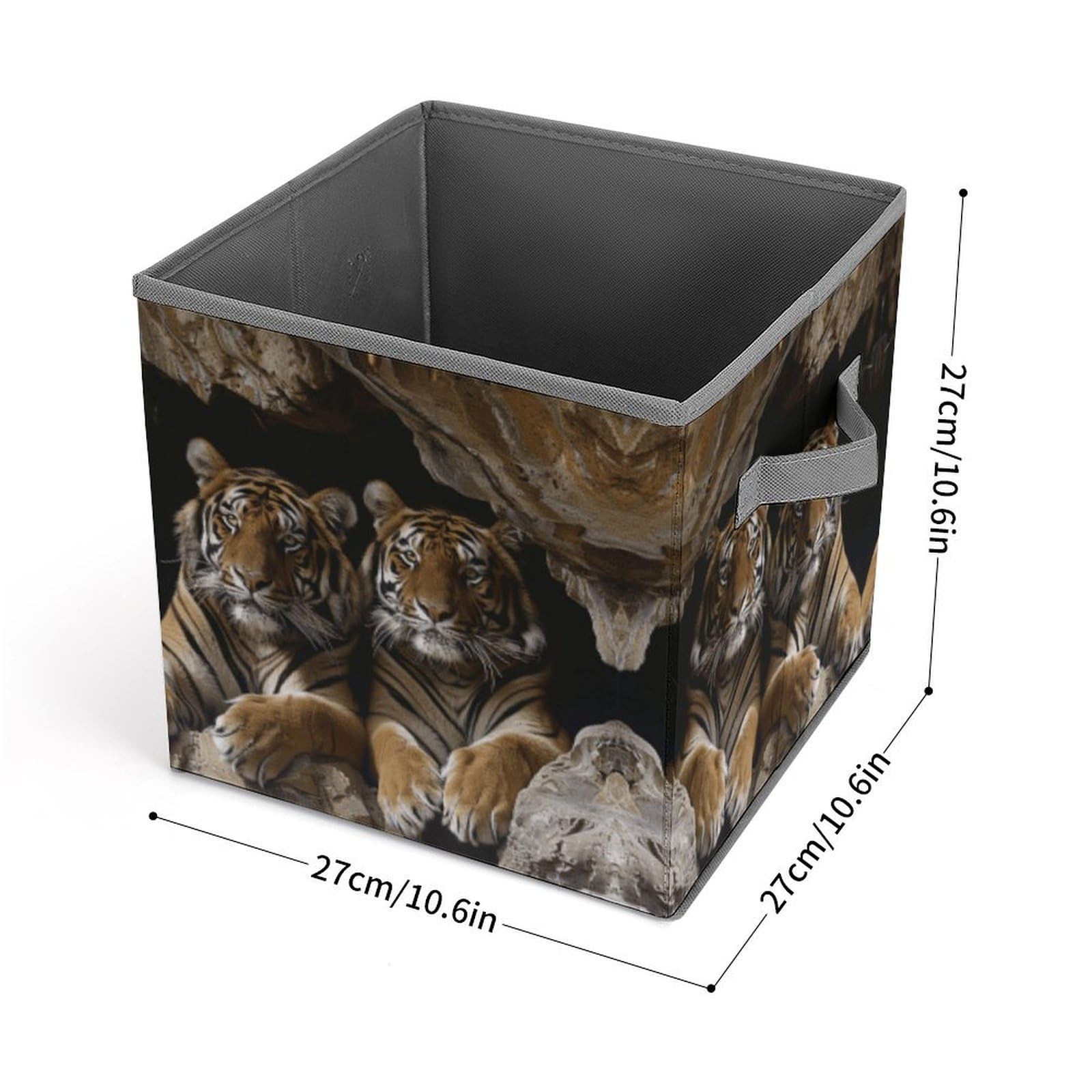 Foldable Storage Cubes with Handles - Closet Organizer Bins for Cabinet, Shelf & Closet Organization | Perfect for Bedroom, Kids Room & Office Storage Solutions