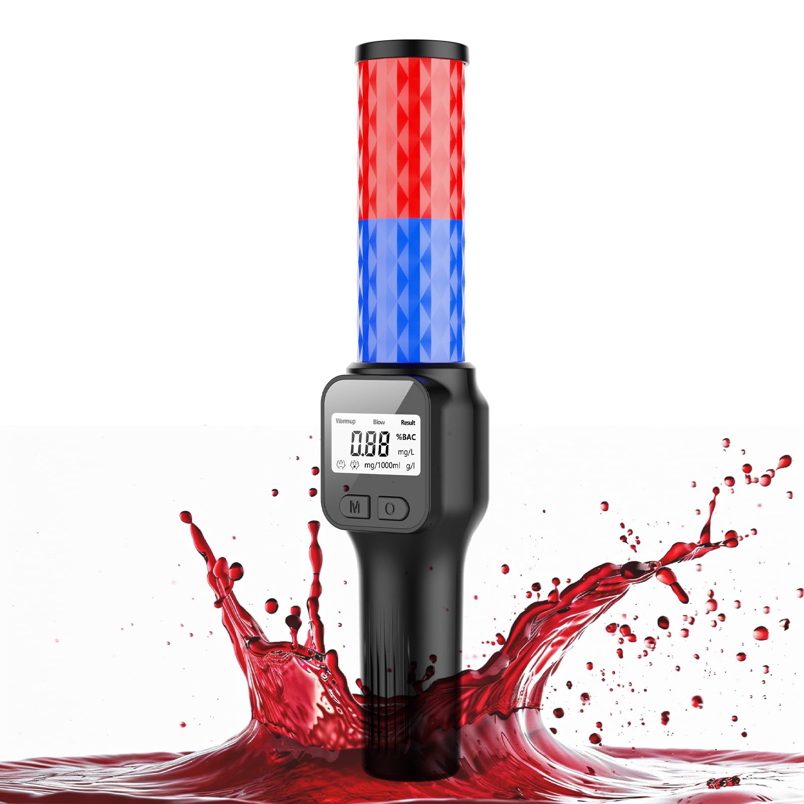 Portable Breathalyzer for Alcohol - Accurate Personal Breath Tester with LCD Display | Alcomate Tester for Home, Car & Workplace Use | Reliable BAC Detection for Safe Driving & Responsible Drinking
