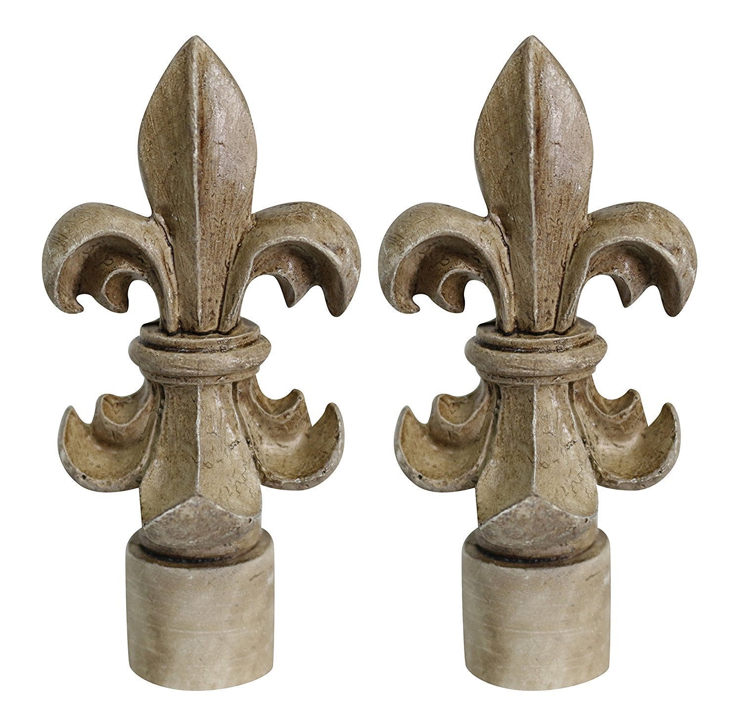 3 Inch Tall Fleur de Lis Lamp Finial - Elegant Decorative Lighting Accent for Home, Bedroom, and Living Room