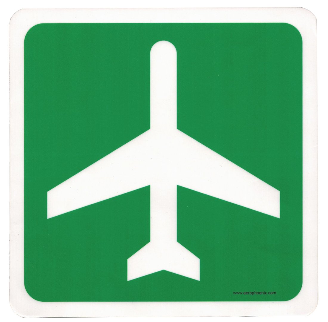 Airport Ahead Sign Mouse Pad - Non-Slip Gaming & Office Desk Mat - Perfect for Travel Enthusiasts & Aviation Lovers - Use for Work, Gaming, or Home Office Decor