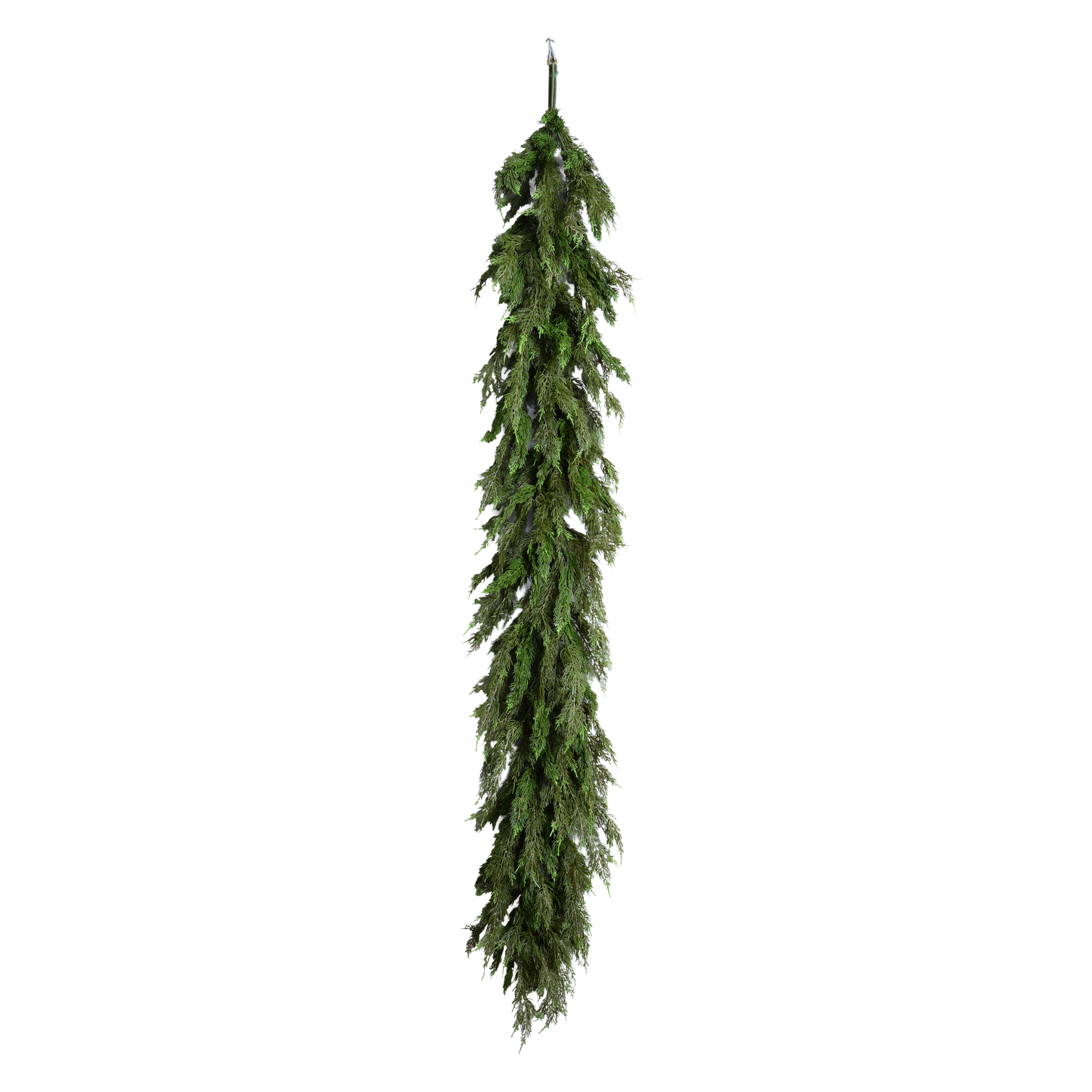 6' Artificial Red Cedar Garland - Classic Holiday Decor for Christmas Tree, Mantel, and Wreath Decorations