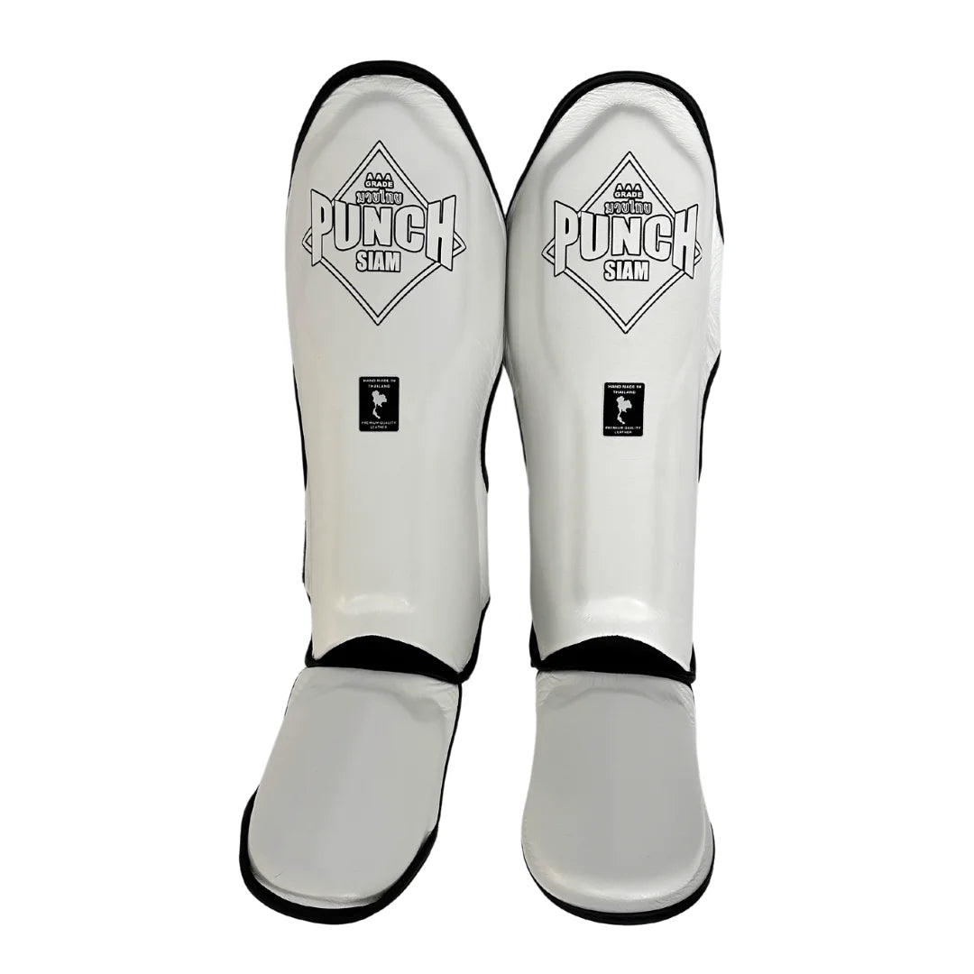 Premium Siam™ Leather Shin Pads - High-Quality Soccer Shin Guards for Men & Women - Perfect for Training, Matches & Sports Protection