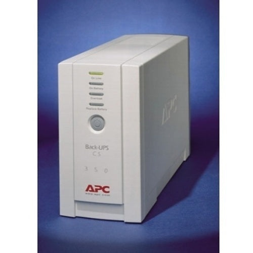 APC BK350 Back UPS CS 350VA Uninterruptible Power Supply - 120V with 4 NEMA Outlets & Surge Protection (Beige) - Ideal for Home Office, Computer, Router & Smart Devices Backup Power