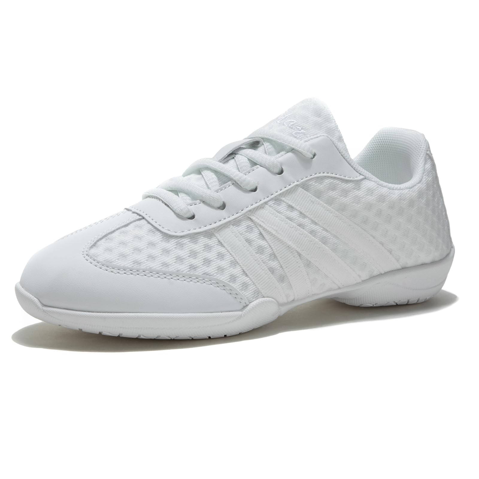 White Cheer Shoes for Girls Women Youth - Cheerleading Competition Dance Tennis Sports Training Shoes - Breathable Soft Comfortable Kids Sneakers for Gym School Performance