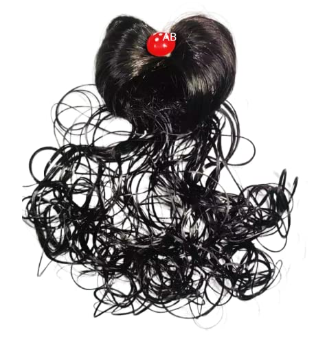 AB Beauty House 1Pc Synthetic Hair Bun Extension - Side Pin In Updo Accessories for Girls | Easy Bun Maker & Fake Hair Buns | Perfect for Parties, Weddings & Everyday Styling