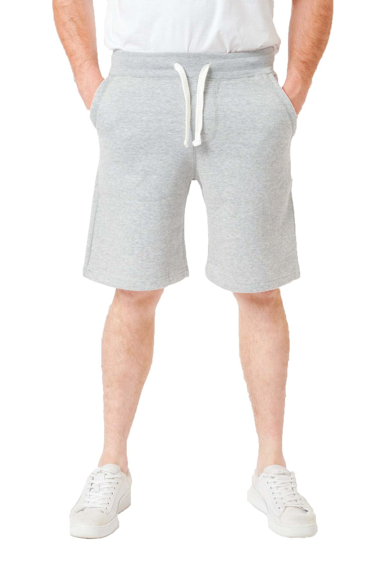 LABEL APPAREL Men's Fleece Jogger Shorts - Soft Casual Gym Workout Shorts with Pockets | Perfect for Running, Lounge & Athletic Wear
