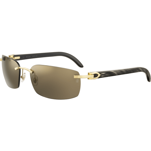 Cartier 0046S Luxury Sunglasses for Women - UV Protection, Polarized Lenses, Fashionable Designer Shades for Driving, Beach & Outdoor Activities