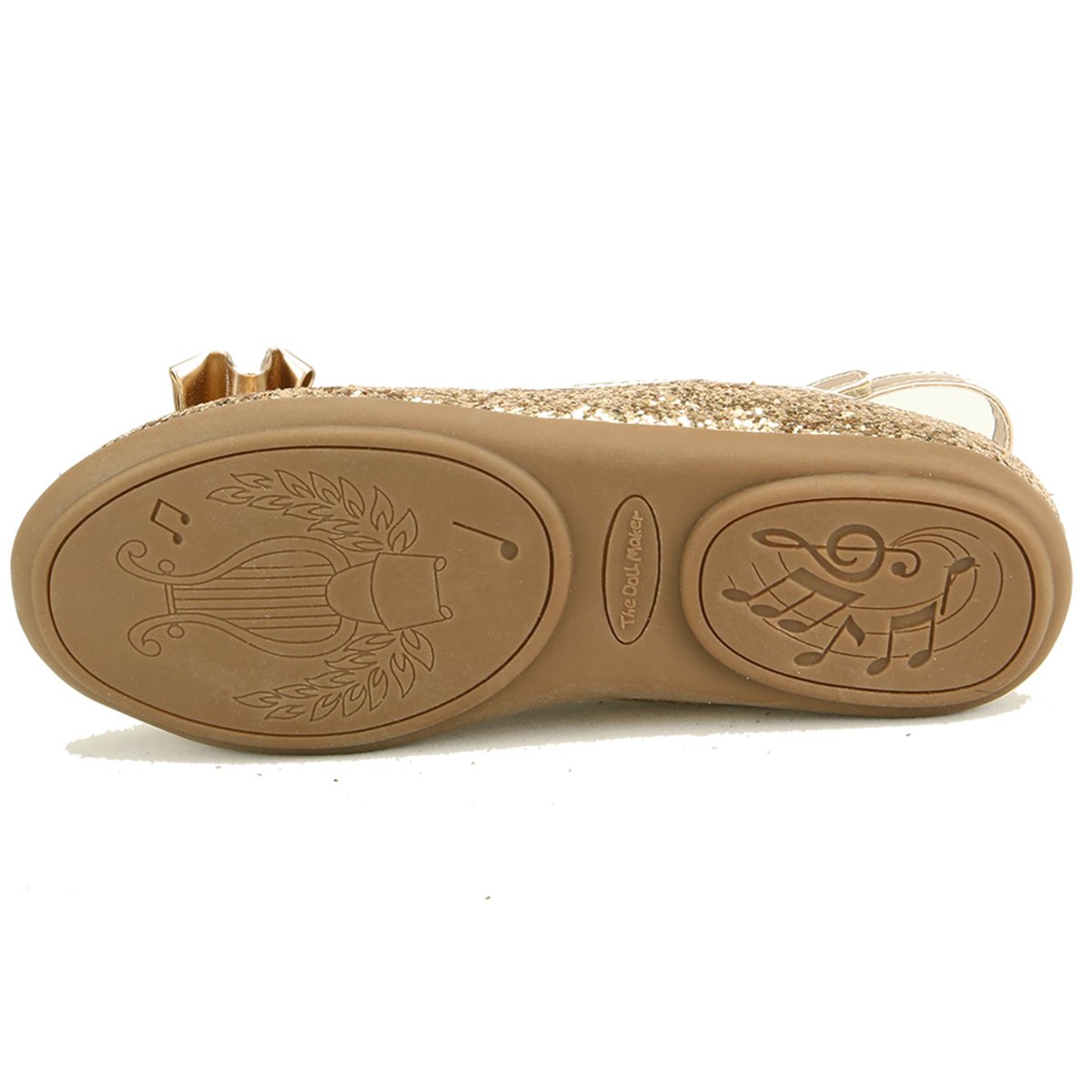The Doll Maker Glitter Ballet Flats for Women - Sparkly Comfortable Slip-On Shoes for Dance, Party & Everyday Wear