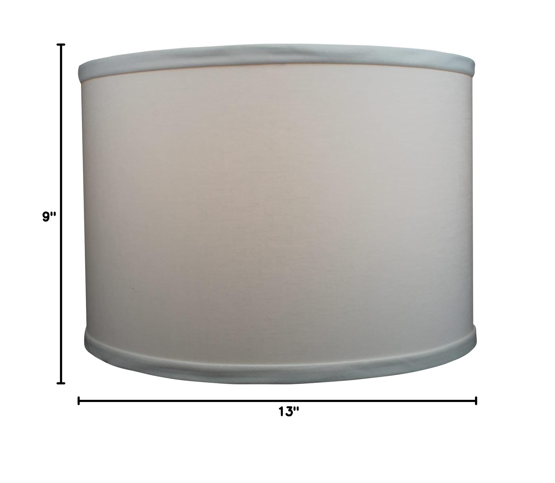 Premium Set of 2 Linen Ivory Lampshades - 13