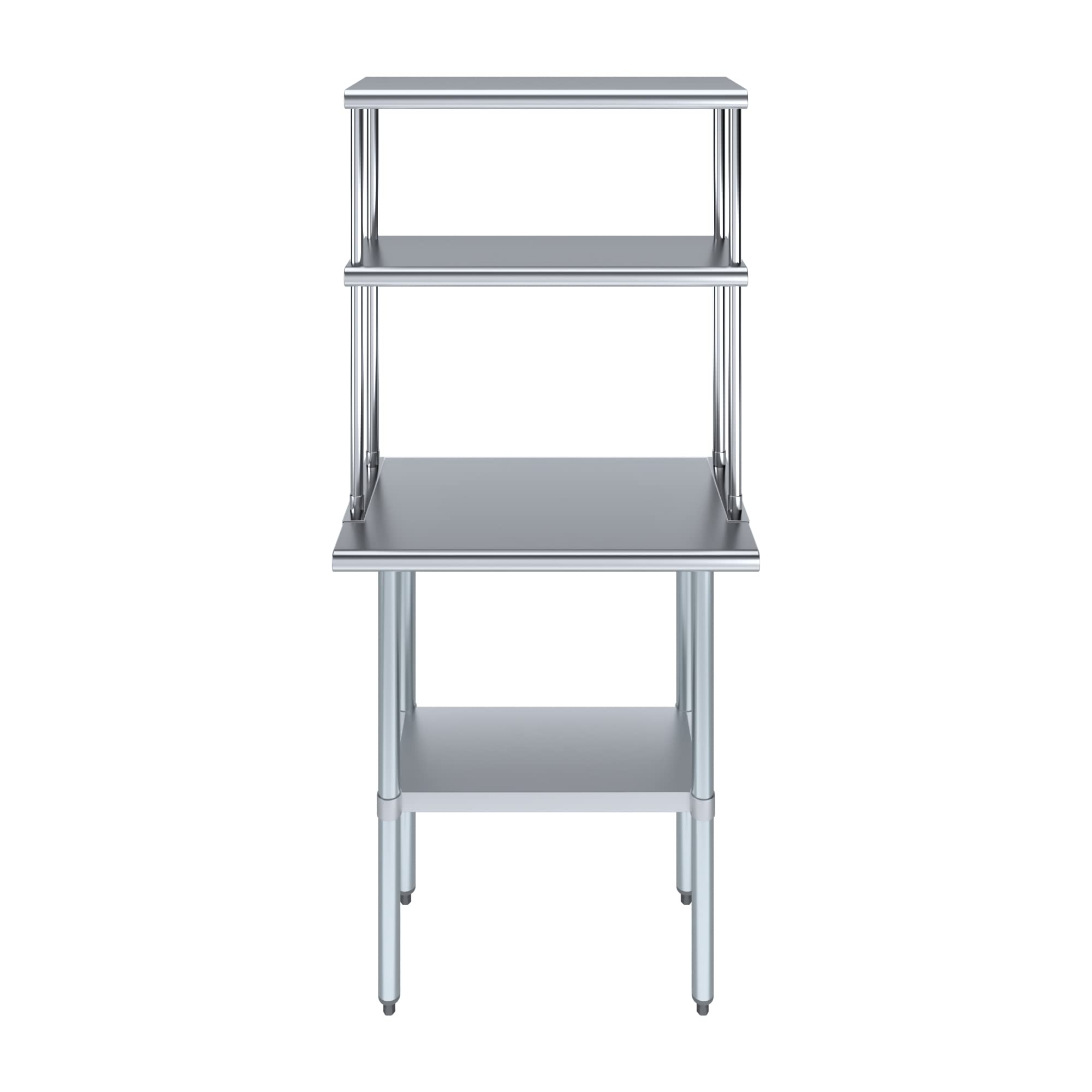 AmGood 18x30 Inch Stainless Steel Work Table with 12