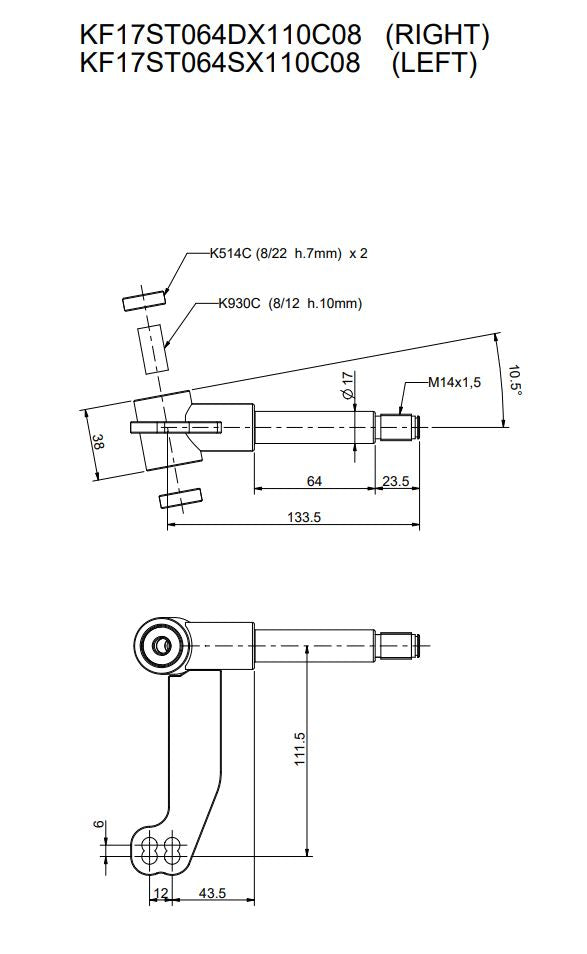 8mm/17mm/10.5 Degree Precision Spindle for CNC Machines - Ideal for Woodworking, Metal Engraving & 3D Carving