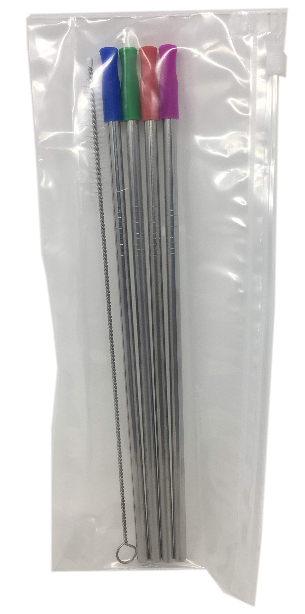 Stainless Steel Metal Straws 4-Pack - 8.5