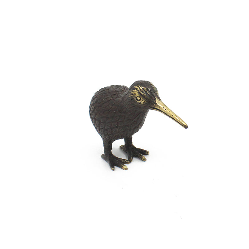 Handcrafted Bronze Kiwi Ornament - Small Decorative Figurine for Home, Office & Gift Giving | Perfect for Shelves, Desks & Holiday Decor